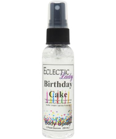 Birthday Cake Body Spray 2 ounces Body Mist for Women with Clean Light & Gentle Fragrance Long Lasting Perfume with Comforting Scent for Men & Women Cologne with Soft Subtle Aroma For Daily Use Regular Strength 2 Fl Oz (Pack of 1)