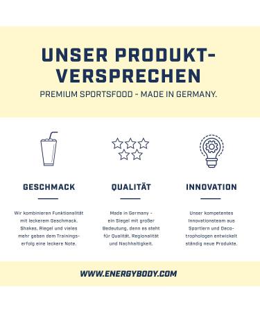 Energybody Mega Protein Vanilla 500g - Multi-Component Protein Powder with Casein & Whey Aspartame-Free 20 Portions Protein Shake - Buy Online on GoSupps.com