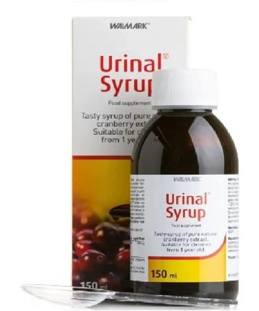URINAL Cranberry Juice Syrup 150 ml for Infection and Inflammation of The Urinary Tract - Men High Strength Daily Supplement