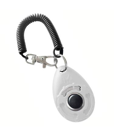 Donate 1 piece clicker dog clicker dog dog clicker clicker training for cats dogs clicker clicker dog training dogs clicker set (white)