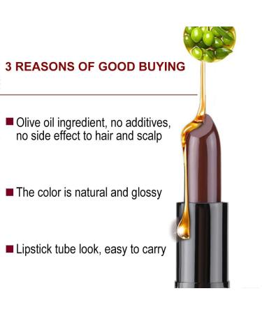 Root Color Temporary Hair Dye Pen - Coffee | DIY White Hair Coverage & Makeup Solution - Buy Online on GoSupps.com