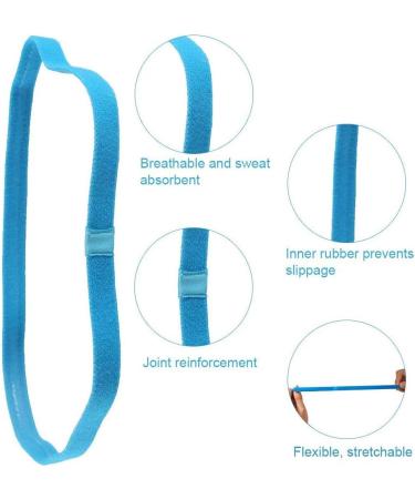 Buy Wudong 14-Pack Elastic Sports Tied Straps | Slip-Proof Hair Bands for Football Workout & Yoga - Buy Online on GoSupps.com