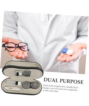 Solustrie 1 Set Dual-Use Glasses Case - Stylish & Functional | International Shipping Available - Buy Online on GoSupps.com