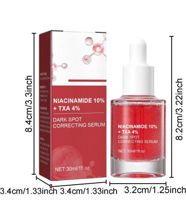  2Pcs Dark Spot Correcting Serum 10% Niacinamide+ 4% Tranexamic Acid Serum Ceramide Hyaluronic Acid Vitamin B12 natural color for Sensitive skin Fragrance-Free For Women Skin Care Serum 30ml/1fl.oz - Buy Online on GoSupps.com