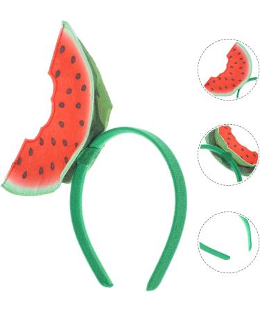 TENDYCOCO Halloween Watermelon Headband Novelty Hawaii Fruit Headband Costumes Headgear Props Funny Dress up Headpiece Accessories for Halloween Party Photo Props - Buy Online on GoSupps.com