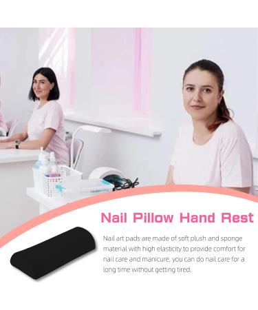 Felenny Nail Art Rest Cushion Detachable Sponge Zipper Design Nail Pillow Hand Rest Professional Salon Hand Arm Holder Manicure Pillow Nail Cushion For Makeup Cosmetic Tools Black - Buy Online on GoSupps.com