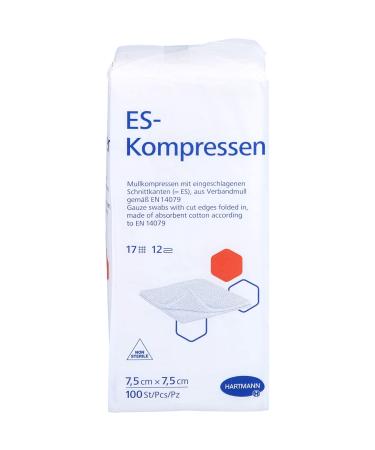 ES compresses non-sterile 7.5x7.5 cm 12-ply