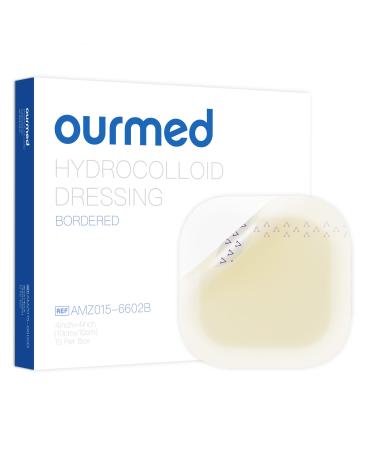 Ourned hydrocolloid associations large 10 x 10 cm 1.2 mm thick waterproof wound pavement with adhesive surface for light exudate wounds bubbles acne surface wound supply 10 pieces 10cm x 10cm 1.2mm