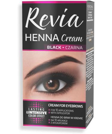 Vollare Eyebrow Tint - Natural Long-Lasting Cream Color - Quick and Easy Application at Home - Skin-Friendly Formula - 15 ml - Shade: Black - Buy Online on GoSupps.com