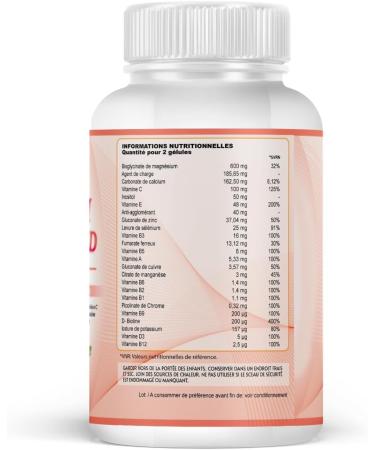 Multivitamin Complex for Women | Calcium Magnesium Iron Vitamins A C E B12 D3 B9 B6 | Essential Vitamins & Minerals | Energy & Immunity | 60 Caps - Buy Online on GoSupps.com