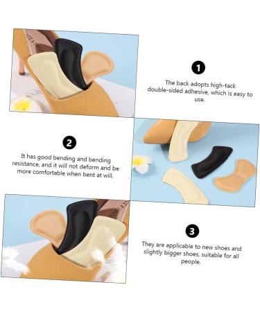 NOLITOY Anti-Drop Heel Pads - 3 Pairs High Heel Inserts Comfort Foam Cushion Foot Care Shoe Grips & Liners for Perfect Fit - Buy Online on GoSupps.com