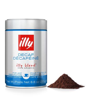Italian Gourmet E.R. illy DECAFFEINATO Pack of 6 ground espresso coffees intense roast 250 g + Italian Gourmet Polpa 400 g