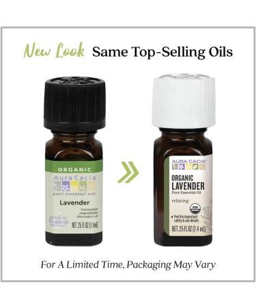 Buy Aura Cacia Organic Lavender Essential Oil - Pure 0.25 fl oz (7.4 ml) for Relaxation - Buy Online on GoSupps.com