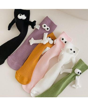 Hand in Hand Children's Socks - Magnetic Cute and Funny Yellow Fashion - 1 Pair - Buy Online on GoSupps.com