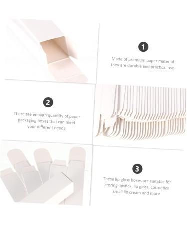  MERRYHAPY MERRYHAPY 50 Boxes Lip Gloss Packaging Box Lip Tint Paper Lip Gloss Boxes Cosmetic Lipstick Packaging Case Container - Buy Online on GoSupps.com