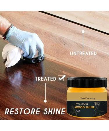 LINGDANG Wood Seasoning Beewax Beewax Polish for Wood & Furniture Metal & Leather Complete Solution Furniture Care Home Cleaning Protect and Enhance The Shine 80g (2pcs) - Buy Online on GoSupps.com