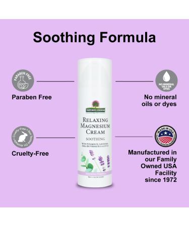 Nature's Answer Relaxing Magnesium Cream 1.7 oz Topical Magnesium with Shea Butter Olive & Lavender Oils Paraben- & Sulfate-Free Vegan & Non-GMO Skin-Soothing Body Cream - Buy Online on GoSupps.com