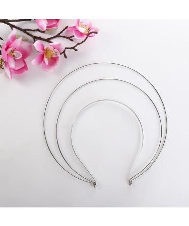 amangul Gold lver for Head Band Metal Hairwear Hair Bands Blank Base Setting for Women Wedding Jewelry Making Components(Silver) - Buy Online on GoSupps.com