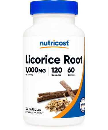 Nutricost Licorice Root 500mg 120 Capsules - Non-GMO Gluten Free