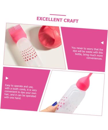 CLISPEED 3 pi ces Bouteilles Applicatrices Peigne Racine avec chelle pour Coloration et Soin Cheveux Secs Ab m s Flacons pour Teinture et Huile Coiffante Rose - Buy Online on GoSupps.com