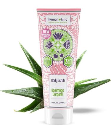 Human+Kind Body Scrub - Exfoliating Hydrating Body Polish that Scrubs Away Dead Skin Cells - Clarifying Treatment for Soft Smooth Skin with Bamboo Extract Beads - Vegan and Cruelty Free - 6.76 oz 6.76 Ounce (Pack of 1) - Buy Online on GoSupps.com