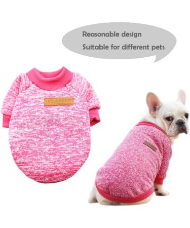 Warm Dog Sweater | Cozy Pet Clothing for Small & Medium Dogs | Winter Sweaters in Gray & Pink - Buy Online on GoSupps.com