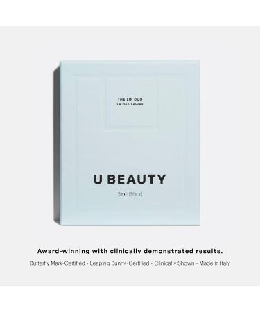 U Beauty The PLASMA Lip Compound Duo Universal (Clear) + Lady (Warm Nude-Mauve) | Contouring & Hydrating Lip Treatment with SIREN Capsule Technolog for Visibly Fuller Smoother Lips - Buy Online on GoSupps.com