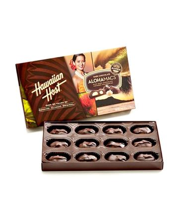 Dark Chocolate Covered Macadamia Nuts - Hawaiian Host - 2 Boxes - Buy Online on GoSupps.com
