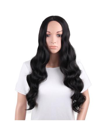 Women's Wig Wavy Wig Long Wigs for Carnival Mardi Gras Cosplay Party Costume Black