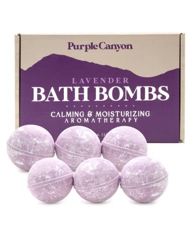 Purple Canyon Lavender Bath Bombs for Women | Relaxing  Natural Bath Bombs | Relaxing Self Care Gift
