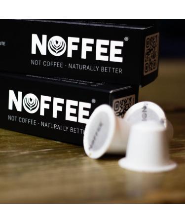 Noffee Premium Chicory Coffee Alternative - Caffeine-Free & Gut-Friendly - Vegan & Gluten-Free - Sustainably Sourced Medium to Dark Blend - 8 Compostable Pods - Buy Online on GoSupps.com