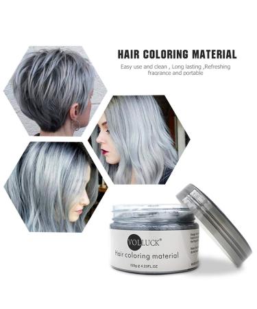 Silver Gray Hair Color Wax - Temporary Pomade for Cosplay & Halloween | 4.23 oz - Buy Online on GoSupps.com