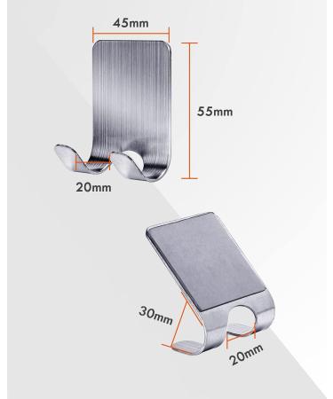 Gorffy Razor Holder Shower - 6-Piece Stainless Steel Multi-Purpose Waterproof Hooks | Self-Adhesive Bathroom Organizer - Buy Online on GoSupps.com