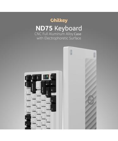 OOCTPK Chilkey ND75 Aluminum Keyboard for Windows, MacOS - White - Buy Online on GoSupps.com