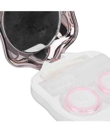 Buy Cartoon Style Pink Contact Lens Container - Travel-Friendly Plastic Case for Individual Use - Buy Online on GoSupps.com