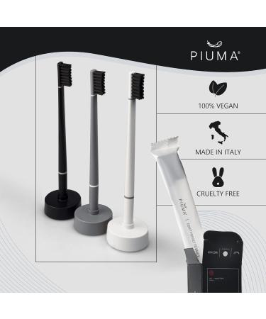 Piuma Manual Toothbrush - Eco-Friendly & Innovative Design for Deep Dental Care | Recyclable Made in Italy - Buy Online on GoSupps.com