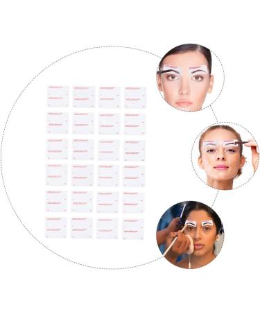 MAGICLULU 480 Pcs Eyebrow Stickers Eyebrow Card Brow Makeup Stencil Non-woven Fabric White Disposable Tool - Buy Online on GoSupps.com
