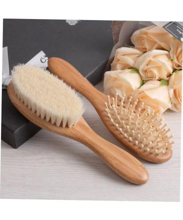 FRCOLOR Baby Shower Supplies Set - Scalp Massagers, Wooden Baby Brush, Newborn Hair Comb - Baby Hairbrush Tool Kit - Buy Online on GoSupps.com