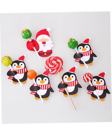  ABOOFAN ABOOFAN 62 Pieces Christmas Decorations Lollipop Favor Christmas Party Ornament Lollipop Cartoon Paper for Lollipop Decoration Candy Message Card - Buy Online on GoSupps.com