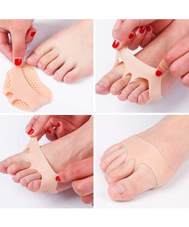 Buy 8 Pairs Nalcy Gel Forefoot Pads | Silicone Foot Cushions for Pain Relief & Protection - Buy Online on GoSupps.com