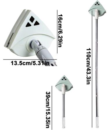 Magnetic Window Washer Double Sided Glass Cleaner Two-Sided Magnet Window Glass Washer with Retractable Rod for Kitchen Glass Welts Light Green - Buy Online on GoSupps.com