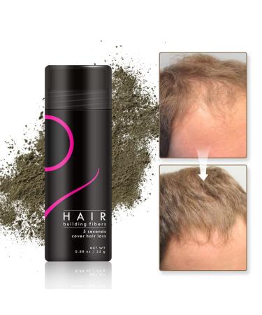 0.88oz Hair Building Fibers for Thinning Hair & Bald Spots - Instantly Thicker Hair Filler for Men & Women - Light Brown - Buy Online on GoSupps.com