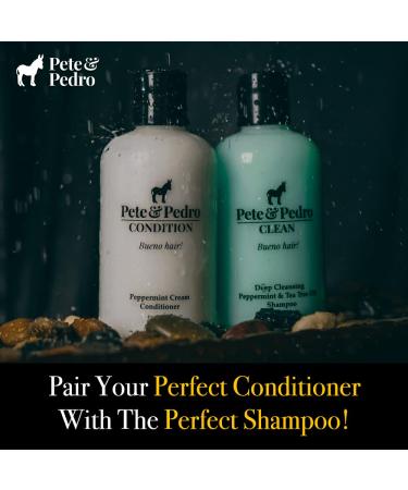 Pete & Pedro Peppermint Daily Conditioner | Hydrating Cream for Dry & Damaged Hair (8.5 oz) - Buy Online on GoSupps.com