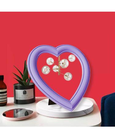 UW Heart Makeup Mirror - Purple Heart Cosmetic Mirror for Wall/Desktop - Bedroom Vanity Mirror - Buy Online on GoSupps.com