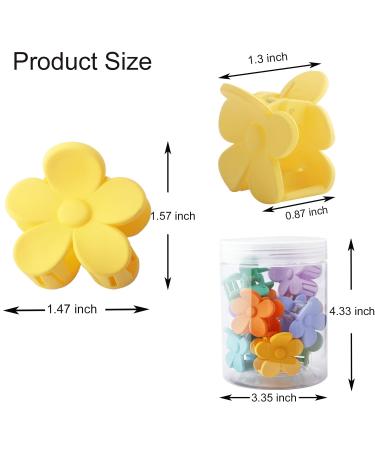 10 PCS Cute Small Flower Hair Clips for Women and Girls - Cream Color Floral Hair Claw Accessories - Buy Online on GoSupps.com
