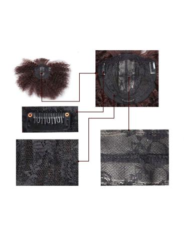 Buy 16 Dark Brown Wavy Clip-in Human Hair Topper for Women with Hair Loss | Natural Toupee Hairpiece - Buy Online on GoSupps.com