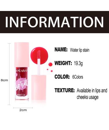 Easilydays 2 in 1 Water Lip Tint Stain | Matte Velvet Lip Gloss & Cheek Tint | Long-Lasting & Waterproof Lip Glaze (05) - Buy Online on GoSupps.com