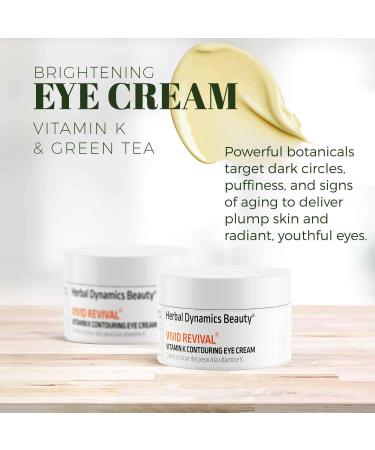 HD Beauty Vivid Revival Vitamin K Under Eye Cream 0.5oz - Reduce Dark Circles, Puffiness, and Fine Lines - With Hyaluronic Acid and Aloe Vera - Buy Online on GoSupps.com