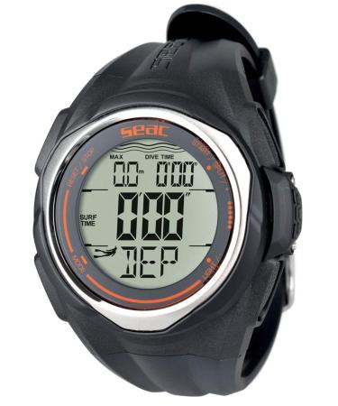 Seac Partner, wrist-mount freediving computer, black, one size