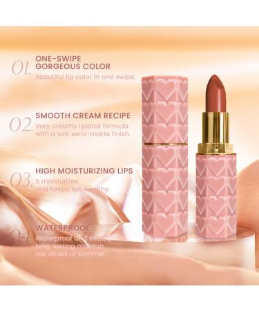 3 Pcs Matte Velvet Lipstick Set for Women - Long Lasting Waterproof Natural Makeup - Labiales Magicos 24 Horas N04+N05+N06 - Buy Online on GoSupps.com